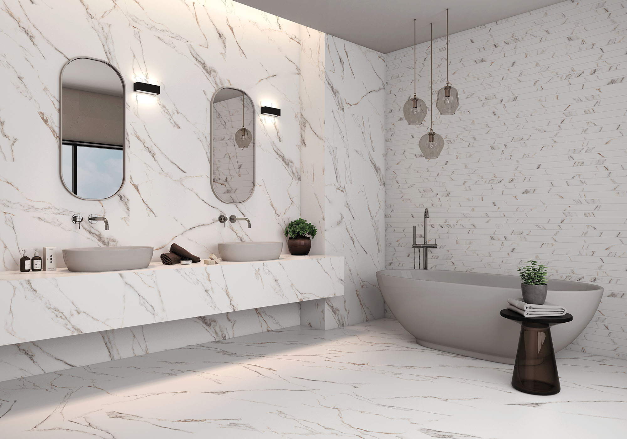 La Plateria Calacata dekor płytka ścienna 35x90 cm