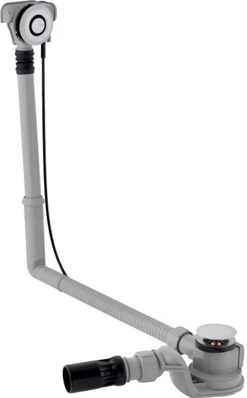 Geberit Uniflex zestaw odpływowo-przelewowy do wanien długi chrom błyszczący PushControl 150.751.21.6