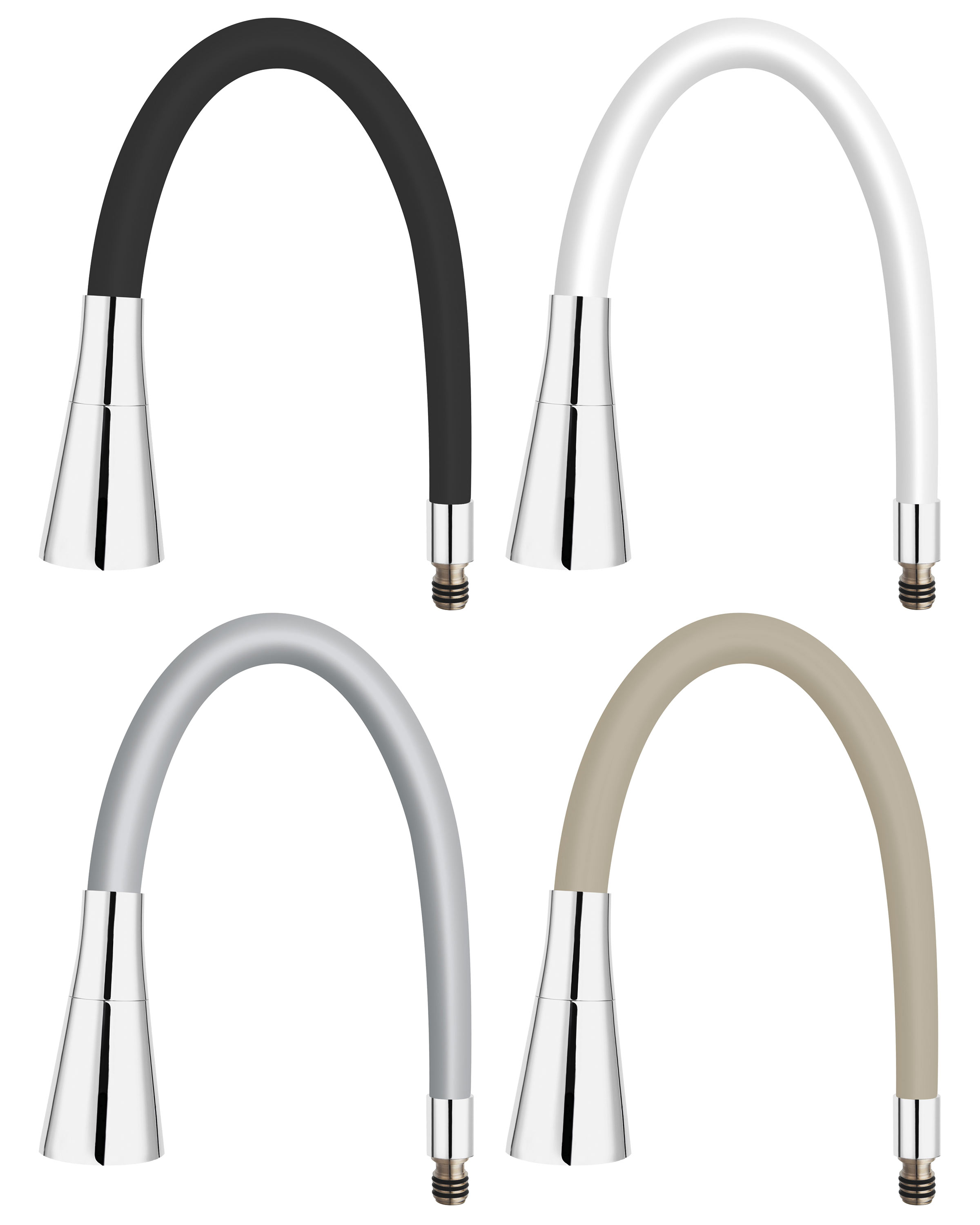 Ferro Elastico II wylewka do baterii kuchennej W101B-B - Wysyłka w 24h