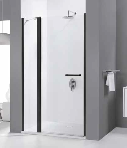 Sanplast Prestige III DJ2/PRIII drzwi prysznicowe 100 cm czarny mat/szkło przezroczyste 600-073-0790-59-401