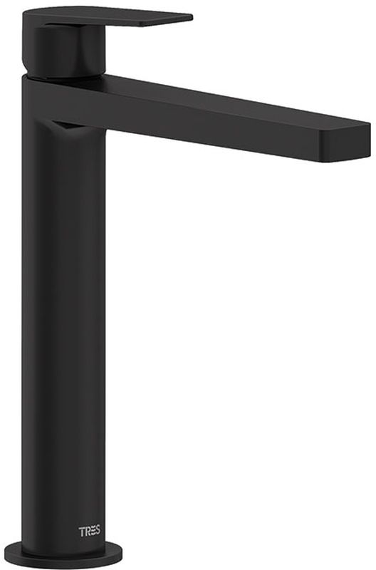 Tres Project bateria umywalkowa stojąca wysoka czarny mat 211.203.01.NM