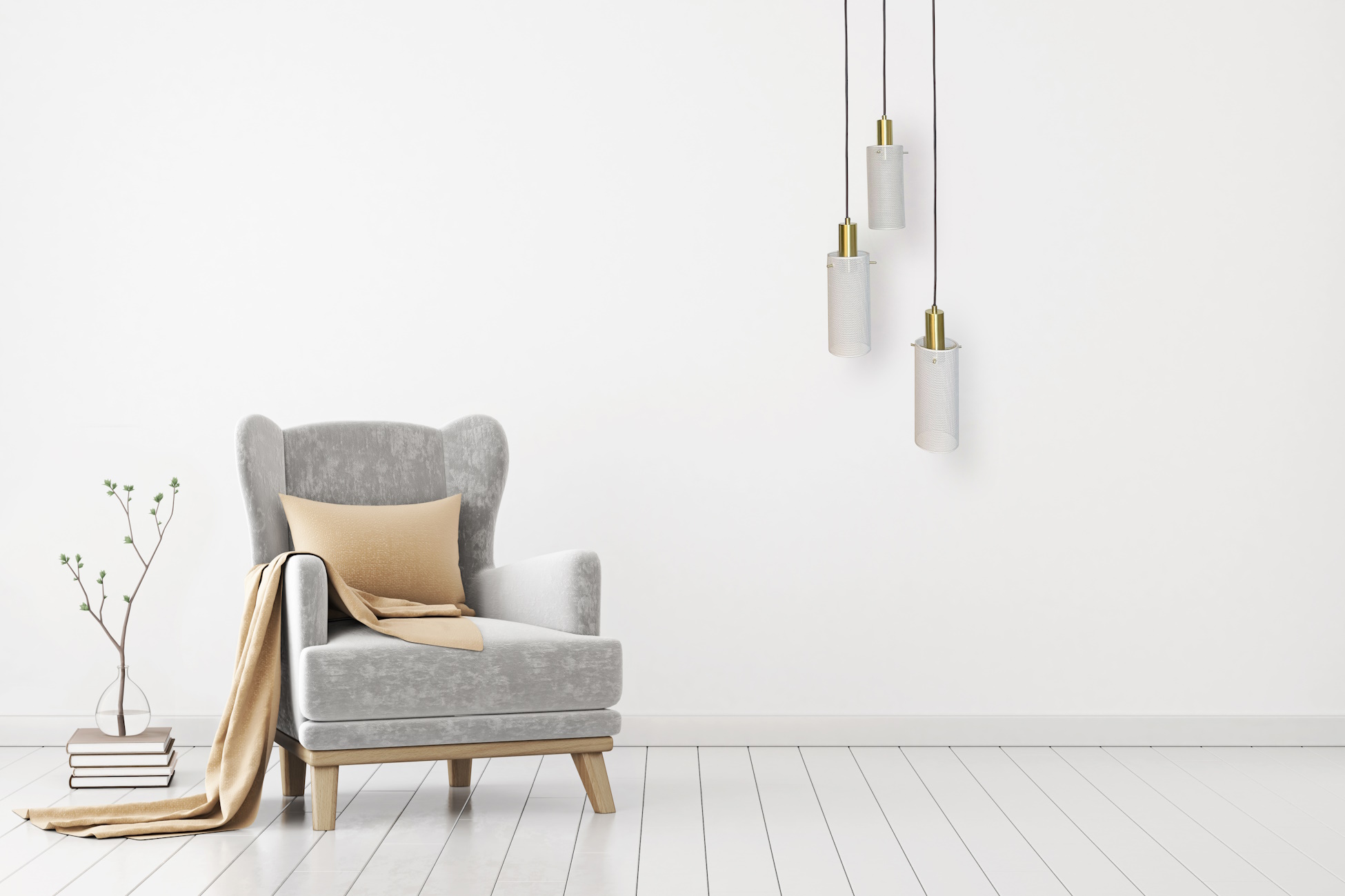 Light Prestige Tirana lampa wisząca 3x40 W biały/złoty LP-945/3PWH