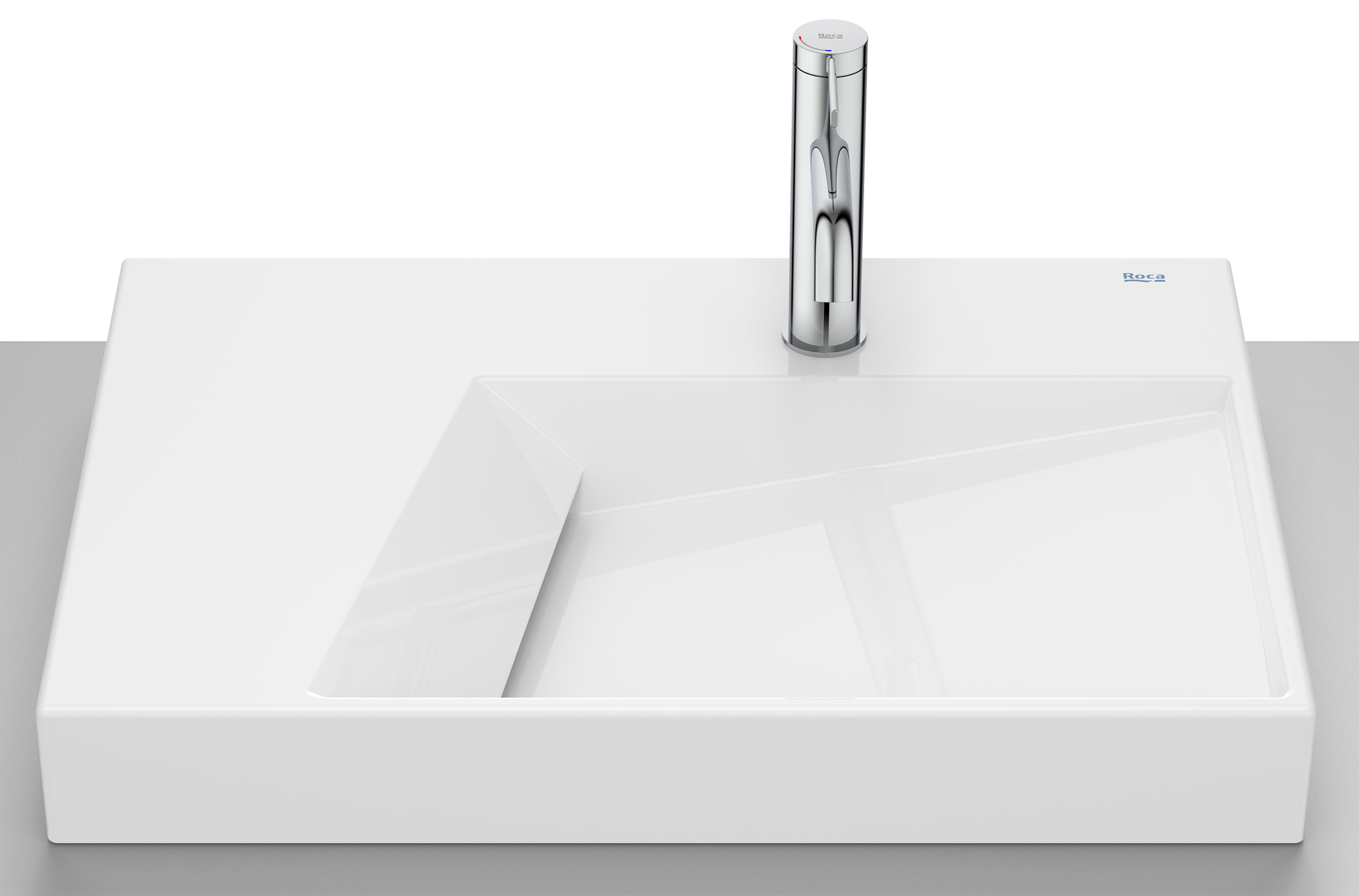 Roca Horizon umywalka 60x42 cm nablatowa biała A32727600B - Wysyłka w 24h