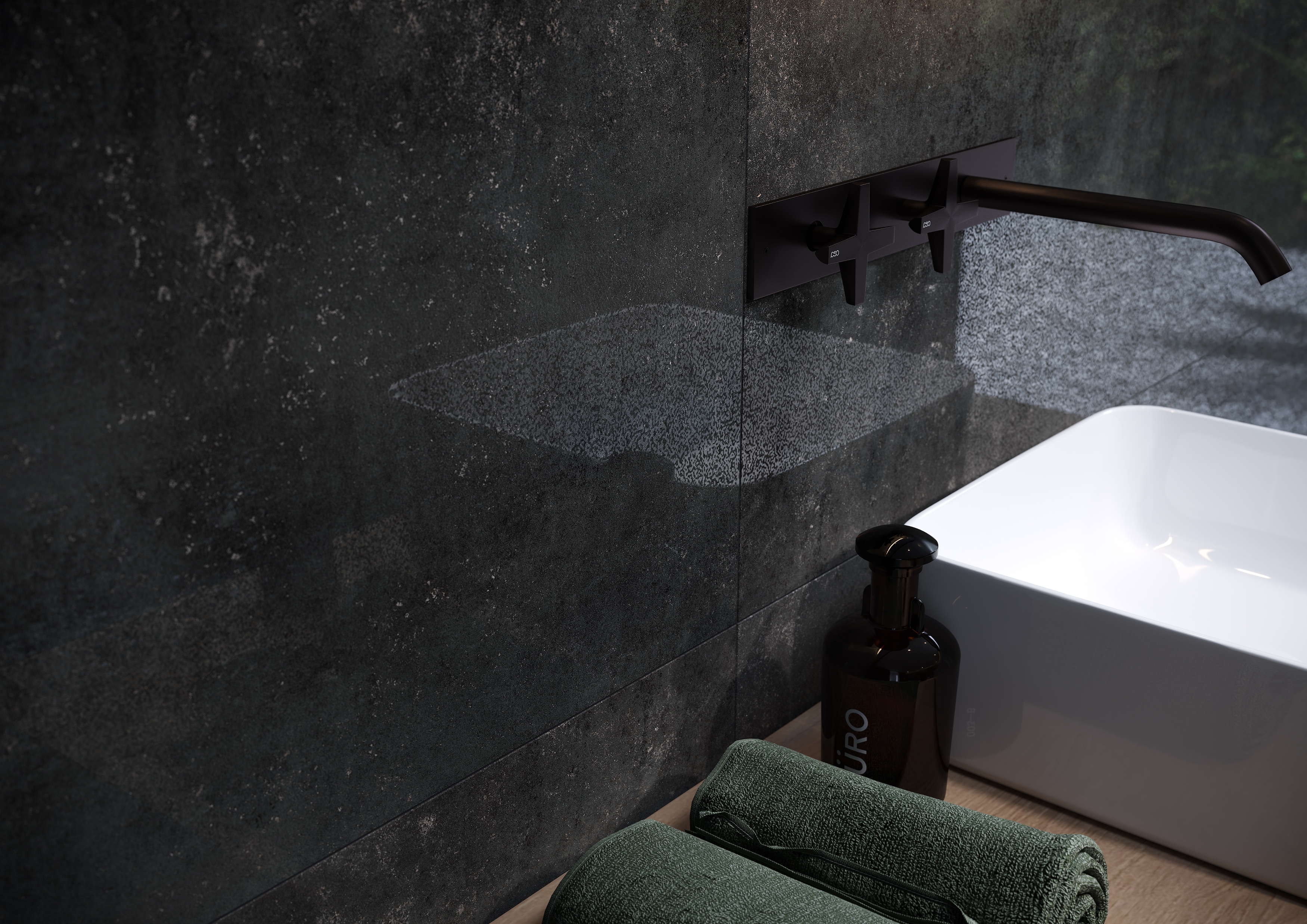 Cersanit Dern graphite rust lappato płytka ścienno-podłogowa 59,8x119,8 cm grafit lappato