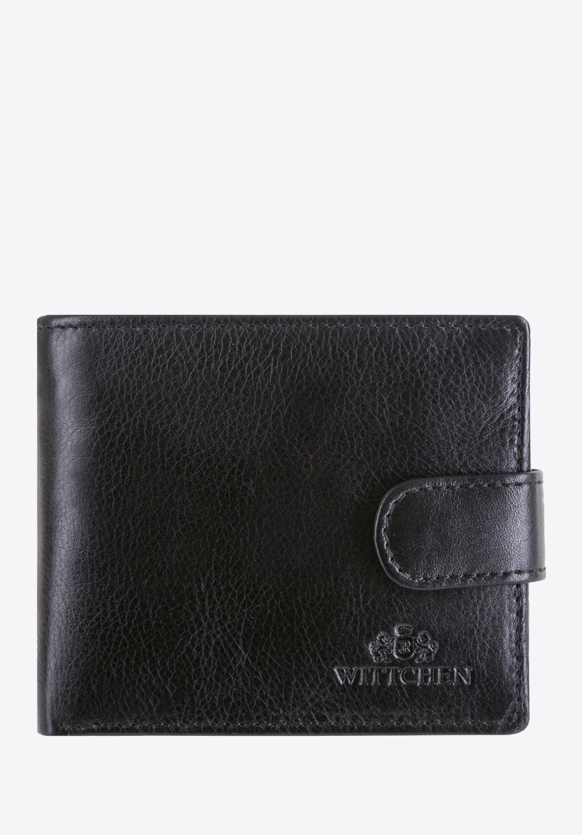 Portfel męski ze skóry licowej czarny