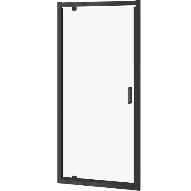 CERSANIT Drzwi pivot ARTECO kabiny prysznicowej 80x190 czarne, szkło
