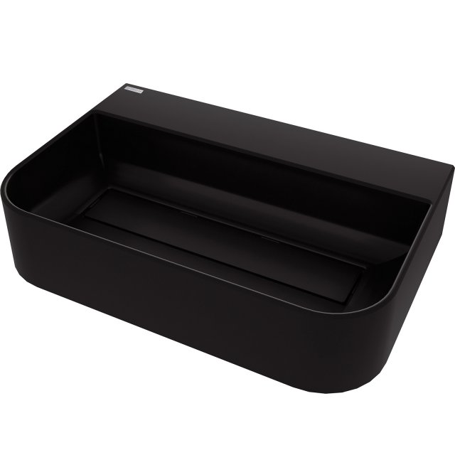 DEANTE Umywalka nablatowa ARNIKA granitowa 60,5x40,5 nero CQA_NU6S