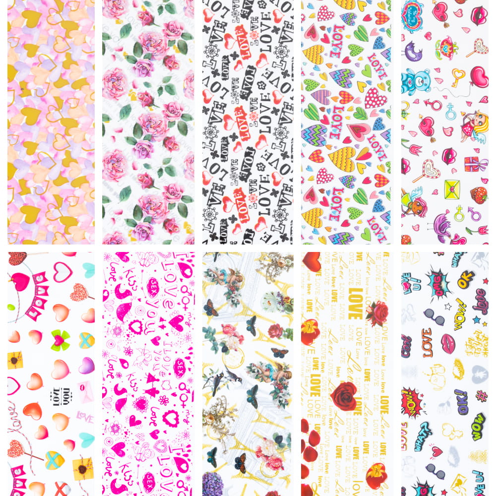 Folie transferowe 10 sztuk po 100 cm M209