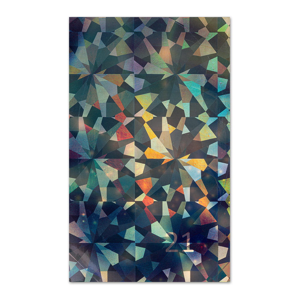 Naklejka do paznokci Laser effect samoprzylepna arkusz 8 cm x 5 cm Nr 90