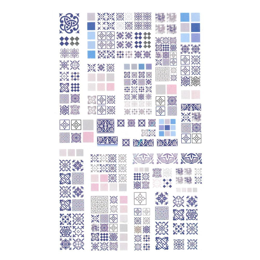 Naklejki do paznokci cienkie samoprzylepne ornamenty F034