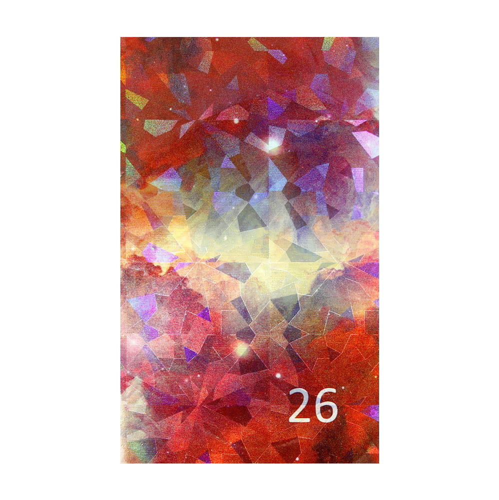 Naklejka do paznokci Laser effect samoprzylepna arkusz 8 cm x 5 cm Nr 87