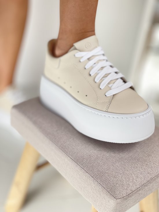 Sneakers SN704 - 1 Beż groch