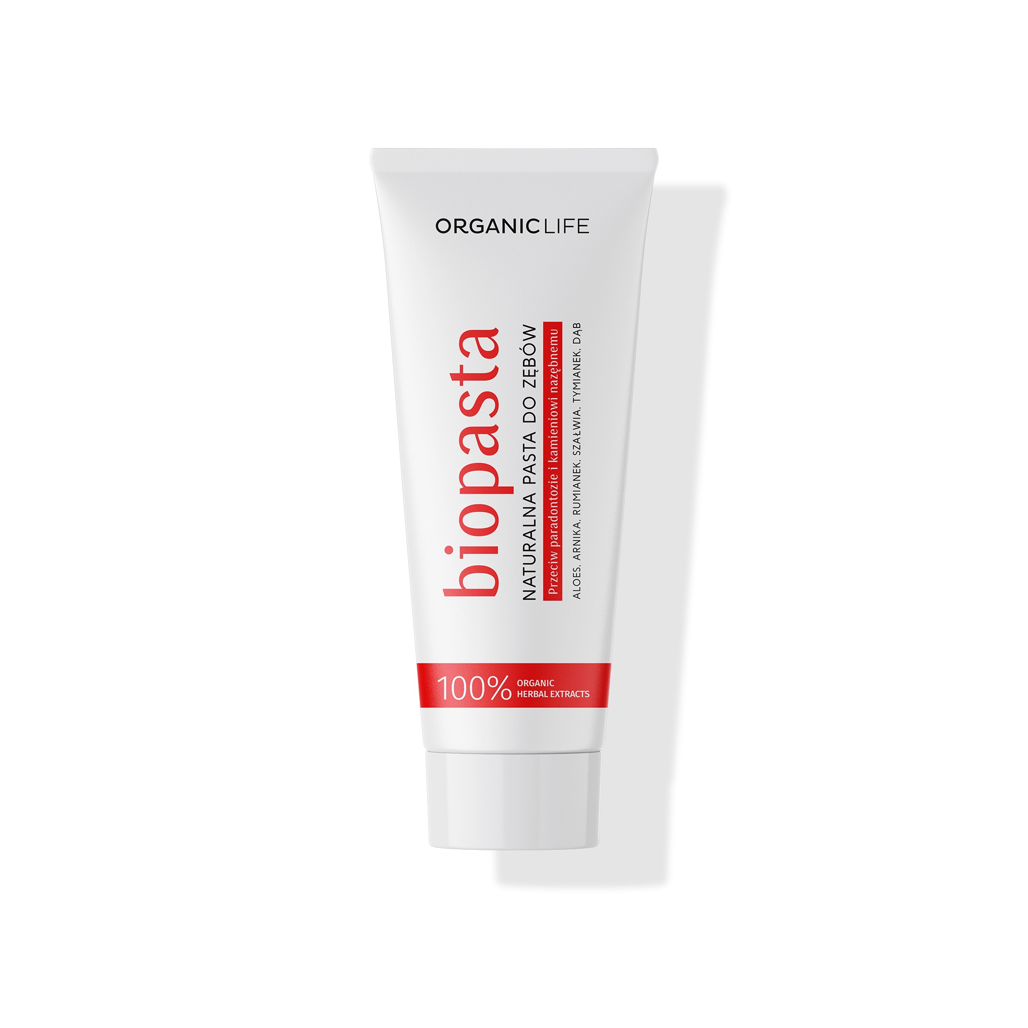 Bio Pasta ORGANICLIFE przeciw paradontozie i kamieniowi 75g