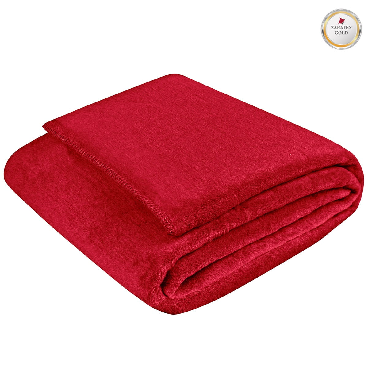 koc bawełniany 150x200 czerwony (+-3%)