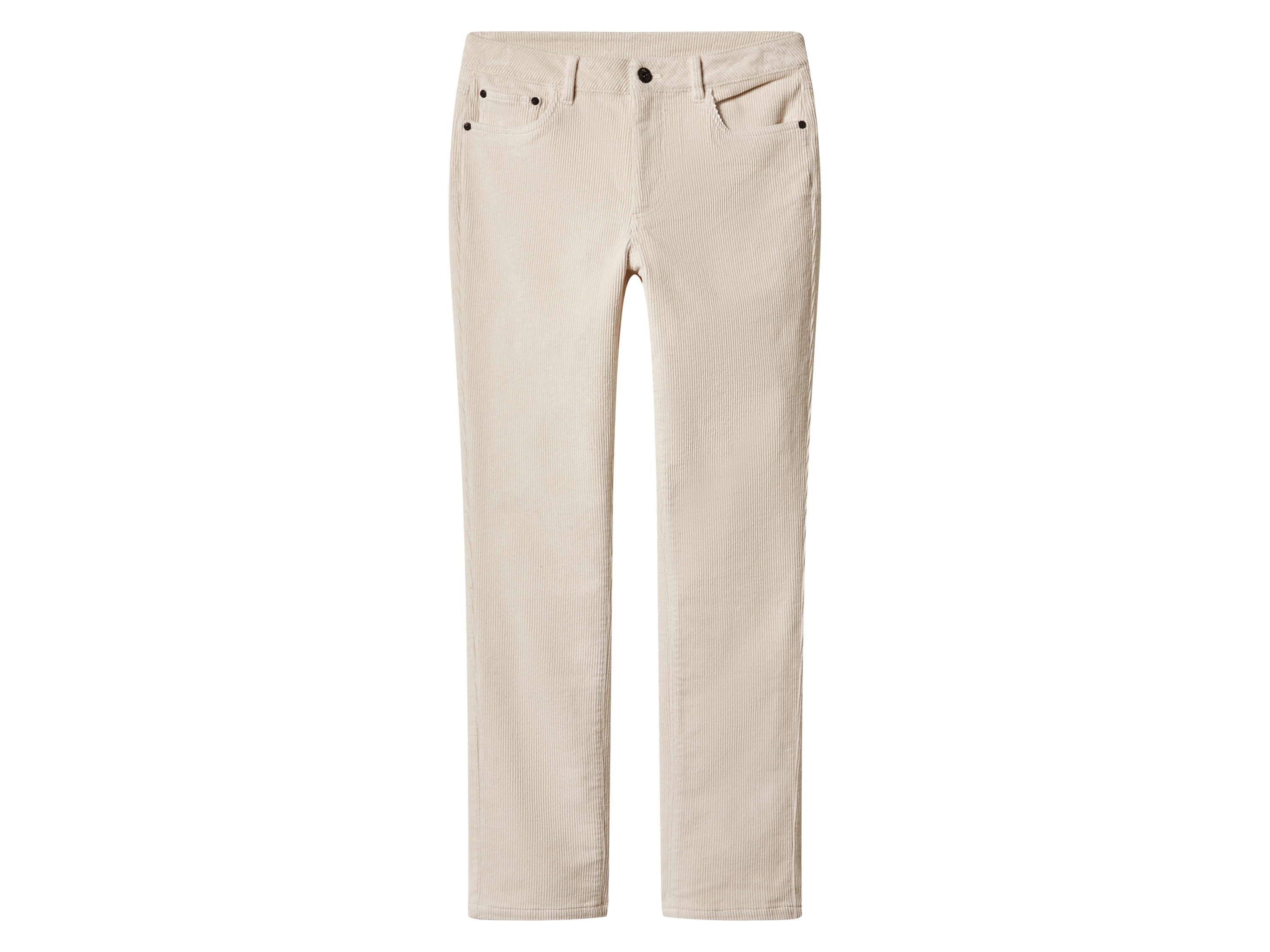 esmara Spodnie sztruksowe damskie z bawełną Biały, 36