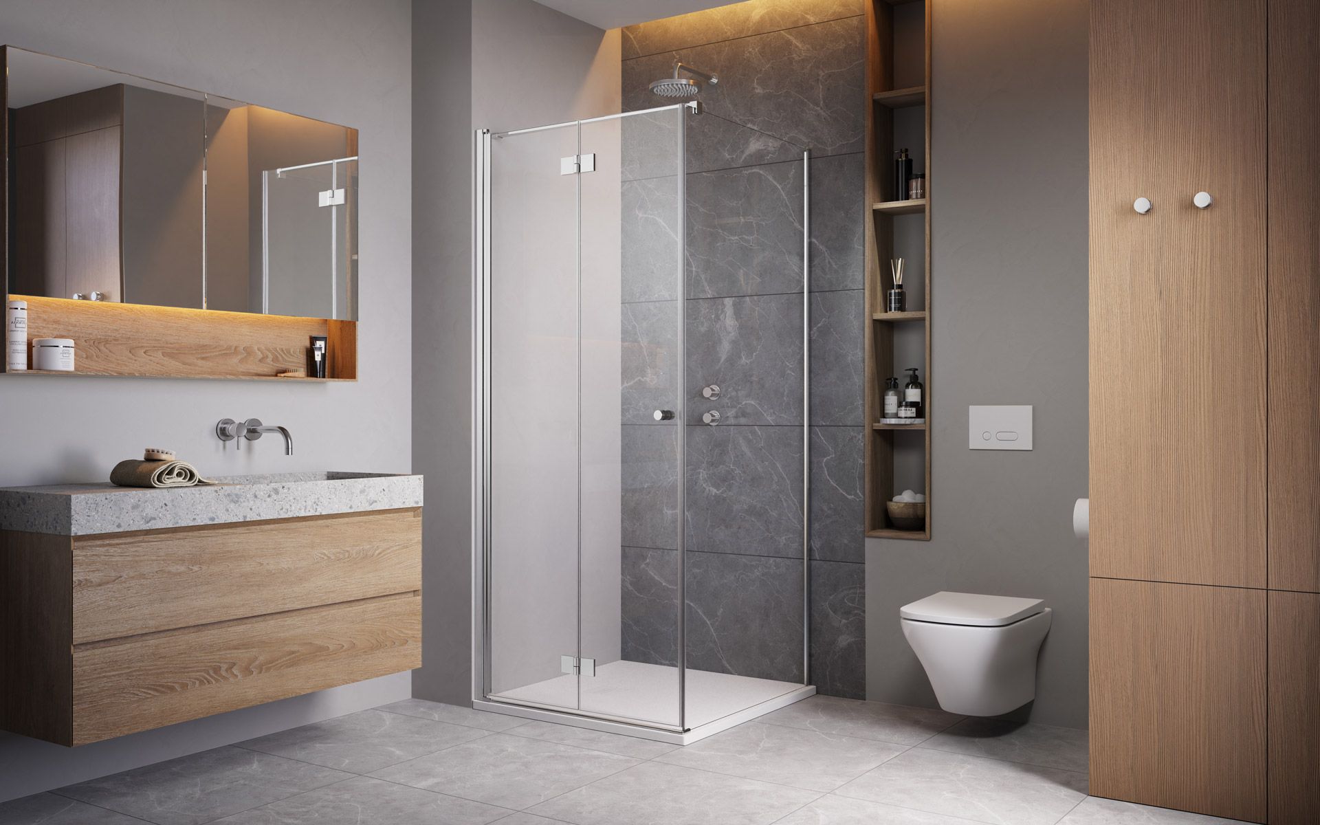 Darmowa Dostawa - Ścianka prysznicowa 110 cm /szkło przezroczyste Radaway Essenza New 13840530101