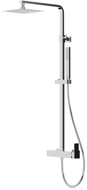 Darmowa Dostawa - Zestaw prysznicowy ścienny z deszczownicą chrom LaVita Aquila 5900378342908