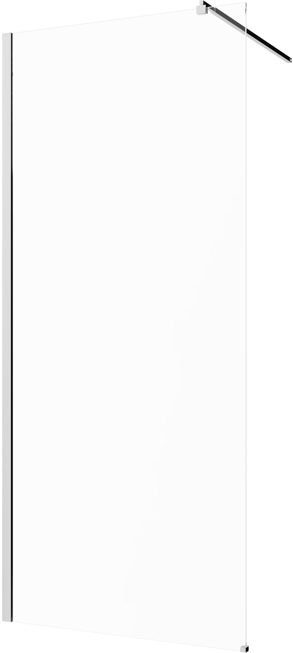 Darmowa Dostawa - Ścianka prysznicowa walk-in 100 cm chrom półmat/szkło przezroczyste Invena AK32102