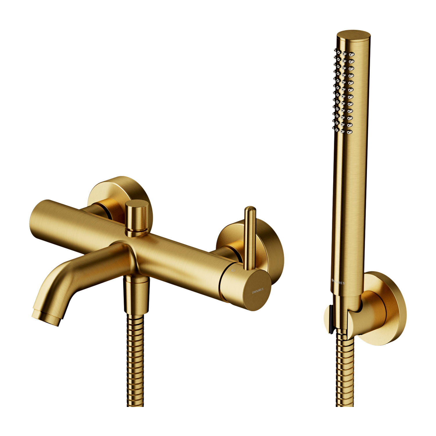 Darmowa Dostawa - Bateria wannowo-prysznicowa ścienna złota Omnires Y Y1231GLB