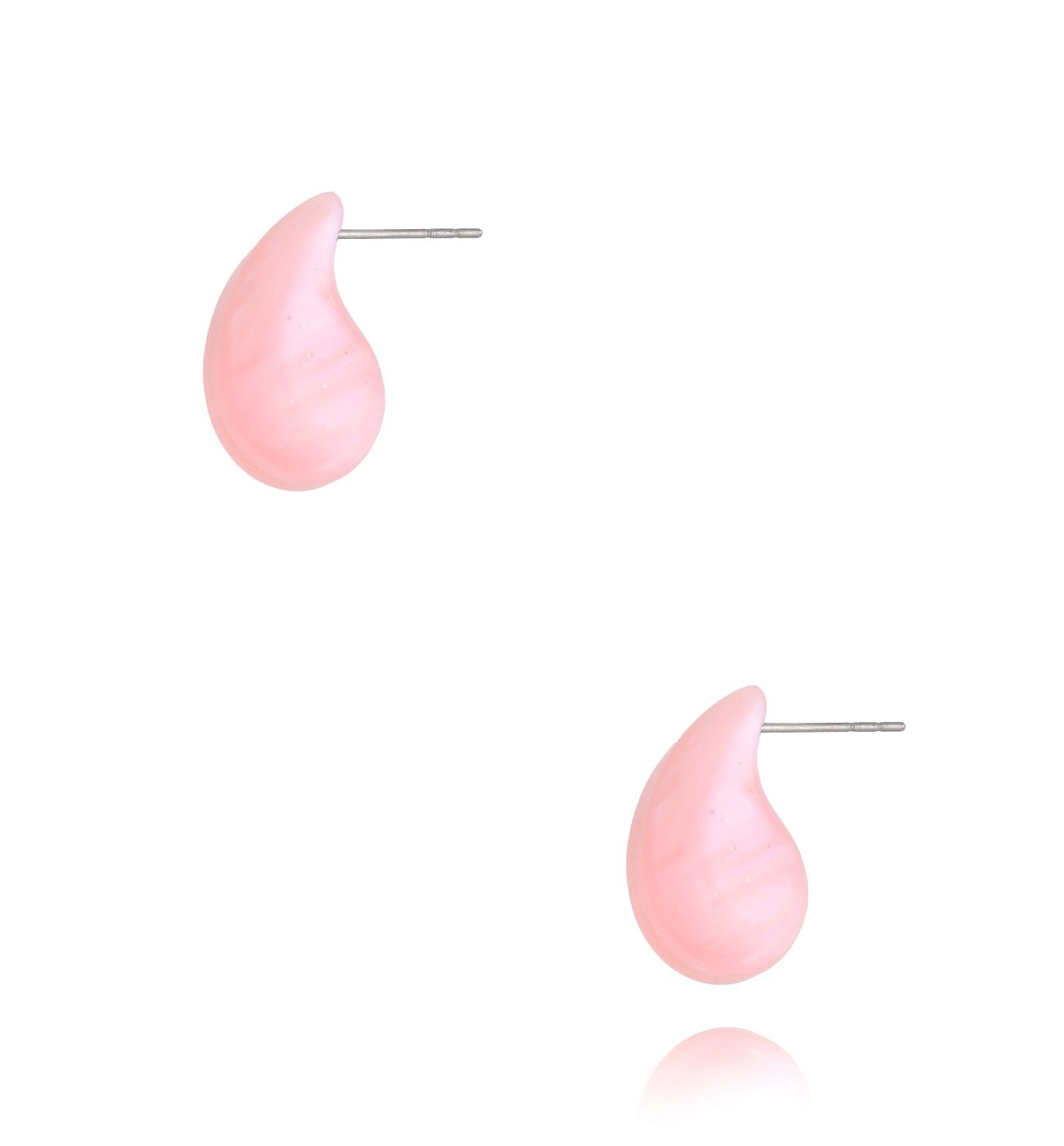 Kolczyki różowe krople małe Titim KZA0271