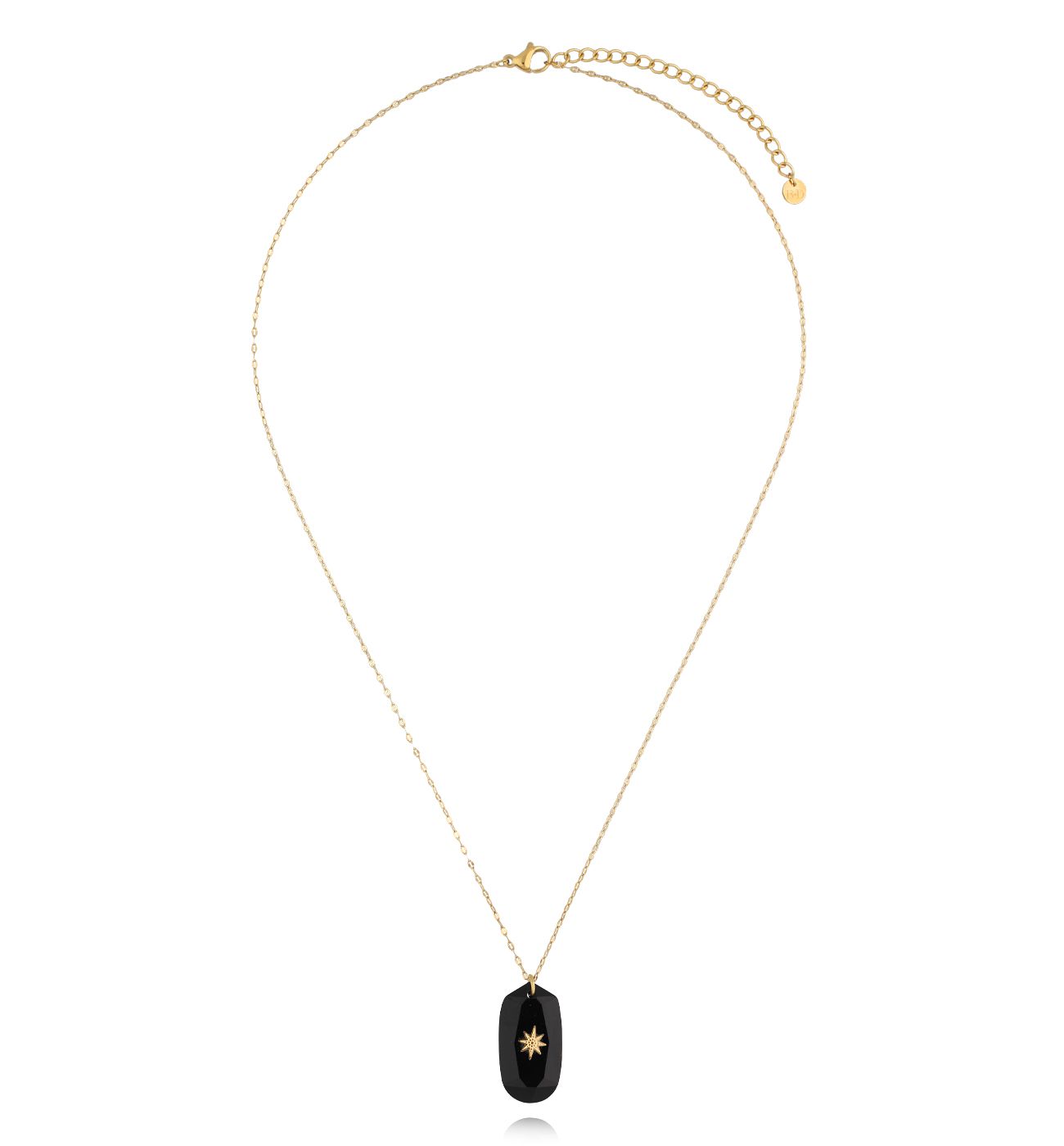 Naszyjnik z czarnym agatem Ubud Harmony - By Dziubeka