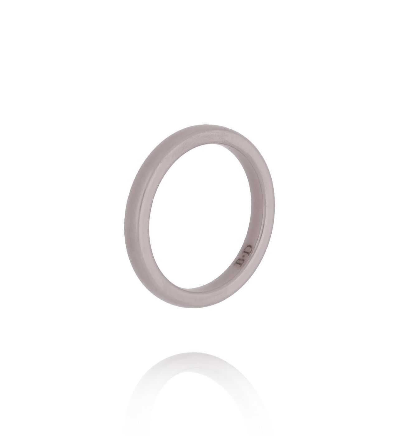 Obrączka z ceramiki cappuccino cienka PFE0116