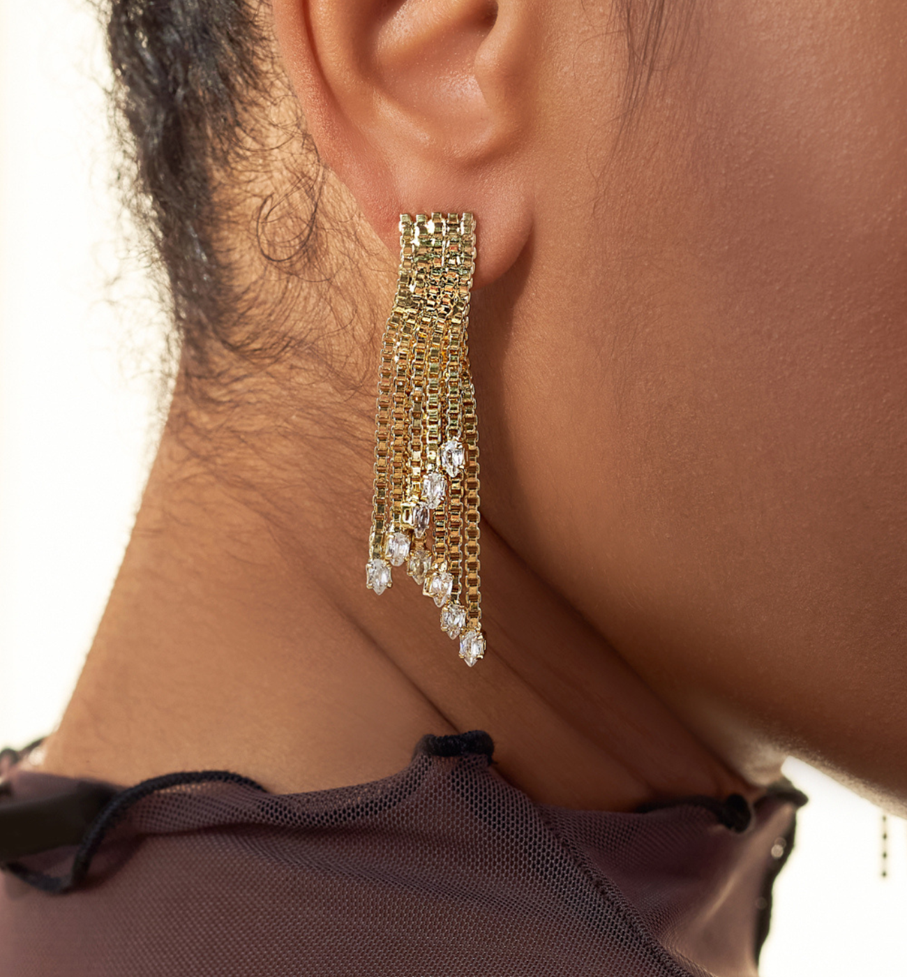 Kolczyki złote Eclat - By Dziubeka