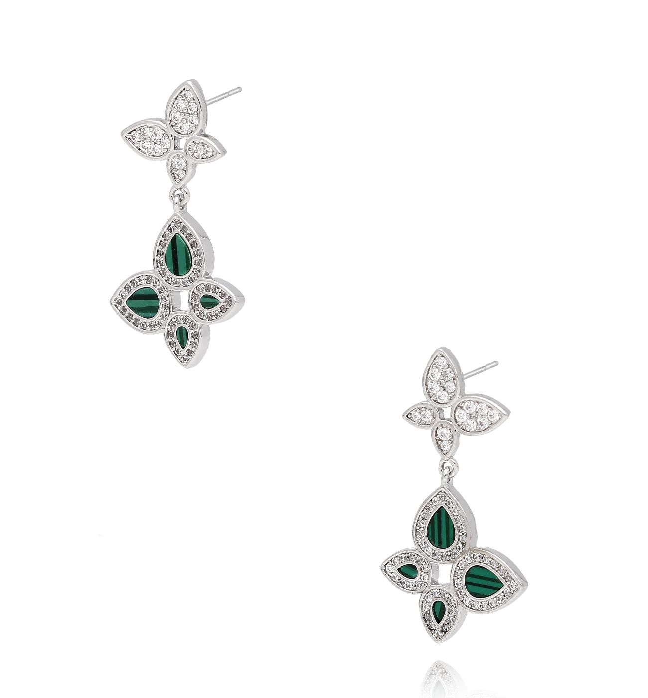 Kolczyki z motylkami srebrne KLU0020