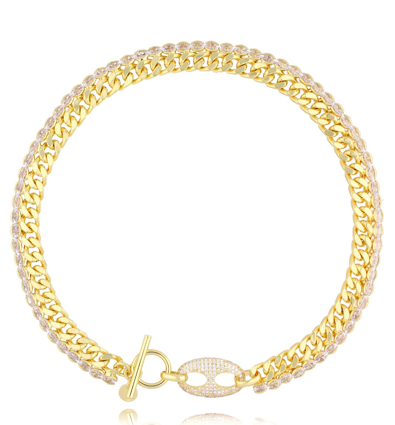 Naszyjnik złoty łańcuch Misaki NRG0519