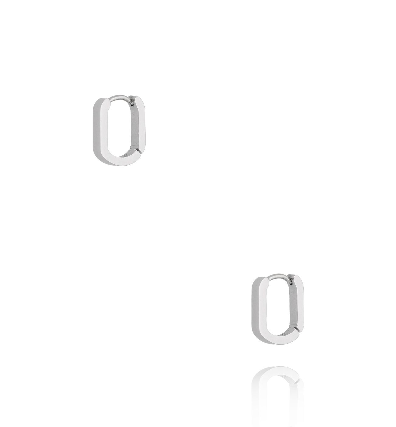 Kolczyki srebrne owalne First Smile KSA1238