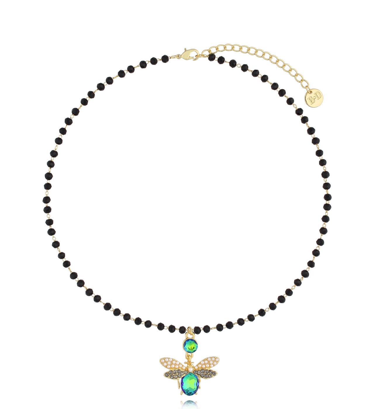 Naszyjnik z zielonym owadem Mariposa NMI0217