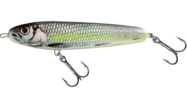 Salmo Wobler Sweeper Tonący 10cm Silver Chartreuse Shad