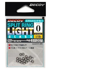 Decoy Kółka Łącznikowe Split Ring Light Class Black R-1 #0 15lb