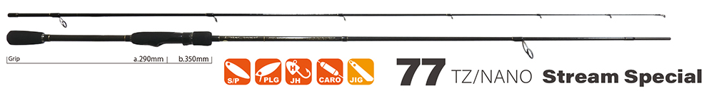 Yamaga Blanks Wędka BlueCurrent Stream Special 77 TZ Nano Spin 231cm 13g