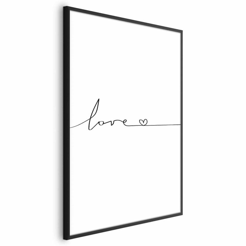 Plakat Artgeist Miłość wszędzie 60x90 cm z ramą czarną 1 szt