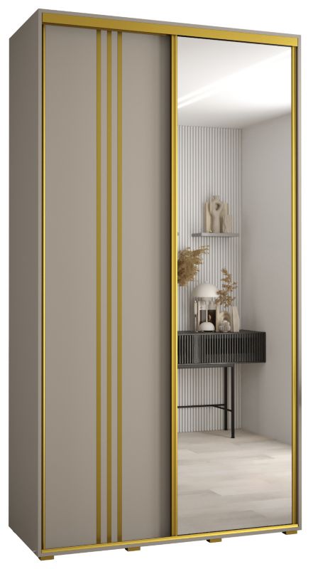 Szafa przesuwna Abiks 45 wysoka Dakota 7 130 kaszmir+kaszmir+złoty 1 szt