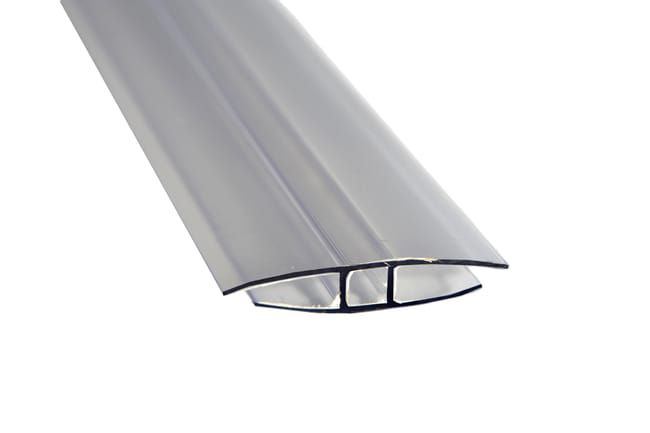 Profil łączeniowy Polyxo "H" 4 do 6 mm/2000 mm do płyt z poliwęglanu 1 szt.