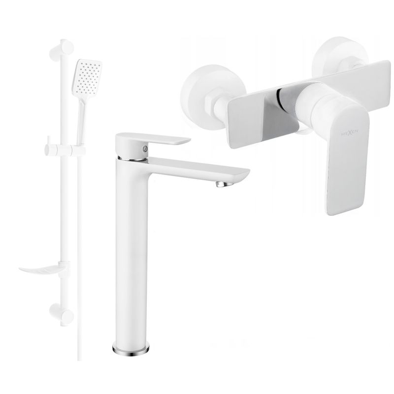 Zestaw prysznicowy Mexen Alfa biały/chrom 1 szt.