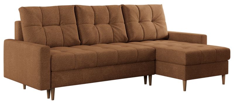 Narożnik MKS Meble COLIN L uniwersalny pomarańczowy struktura 1szt.