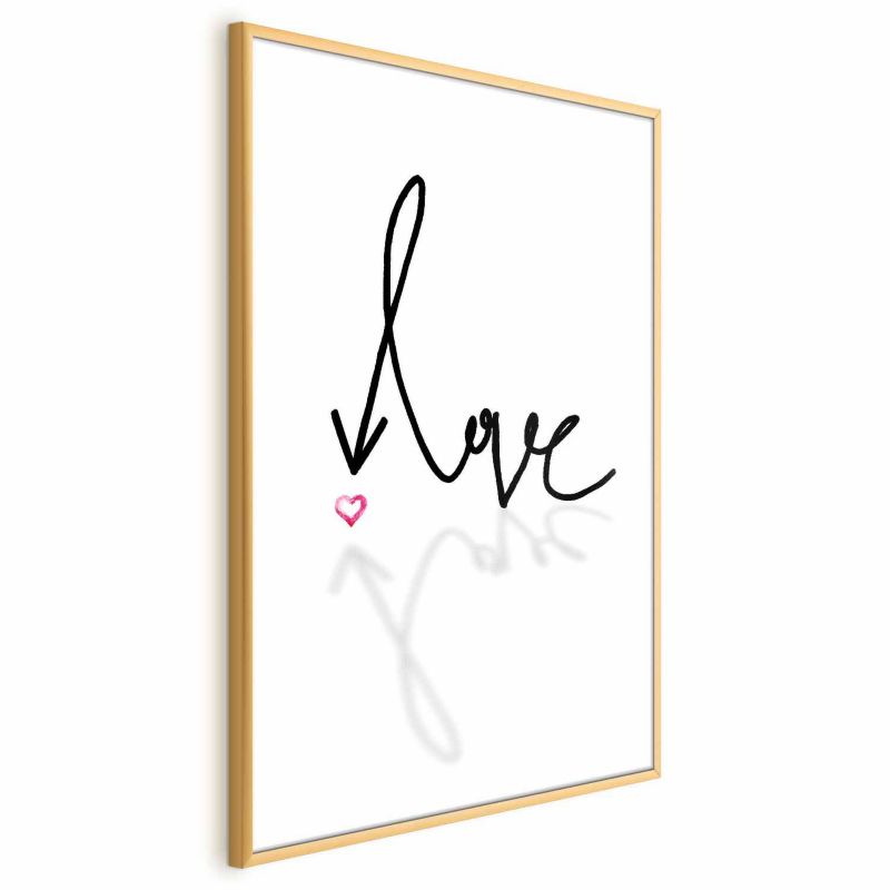 Plakat Artgeist To jest miłość 29,7x42 cm z ramą złotą 1 szt