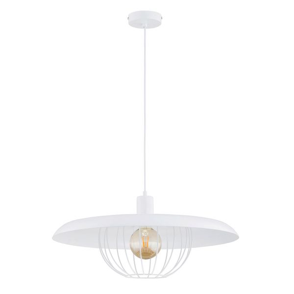 Lampa wisząca Alfa Gigia biała do kuchni 1xE27 x 15W 1 szt.