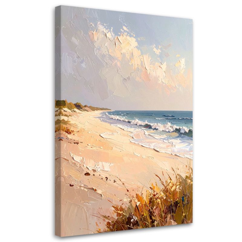 Obraz do salonu sypialni Feeby Morze Plaża Wydmy efekt farby 40x60cm 1szt