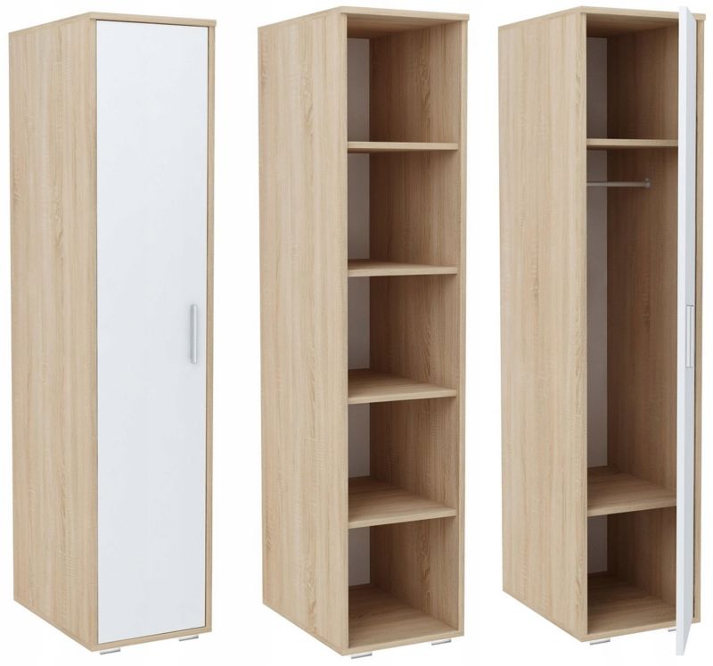 Szafa Matkam regał bodo 1D4P ufc biały-sonoma 1 szt.