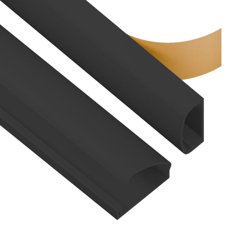 Kanał zaciskowy AKS Zielonka na taśmę 22 x 52 mm 1,5 m czarny