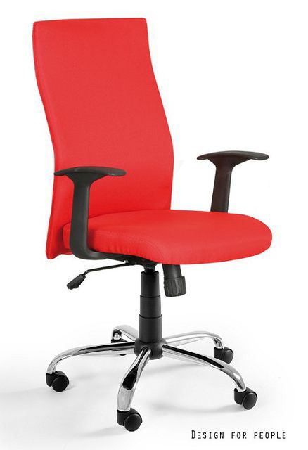 Fotel Unique biurowy BLACK ON BLACK czerwony 1 szt