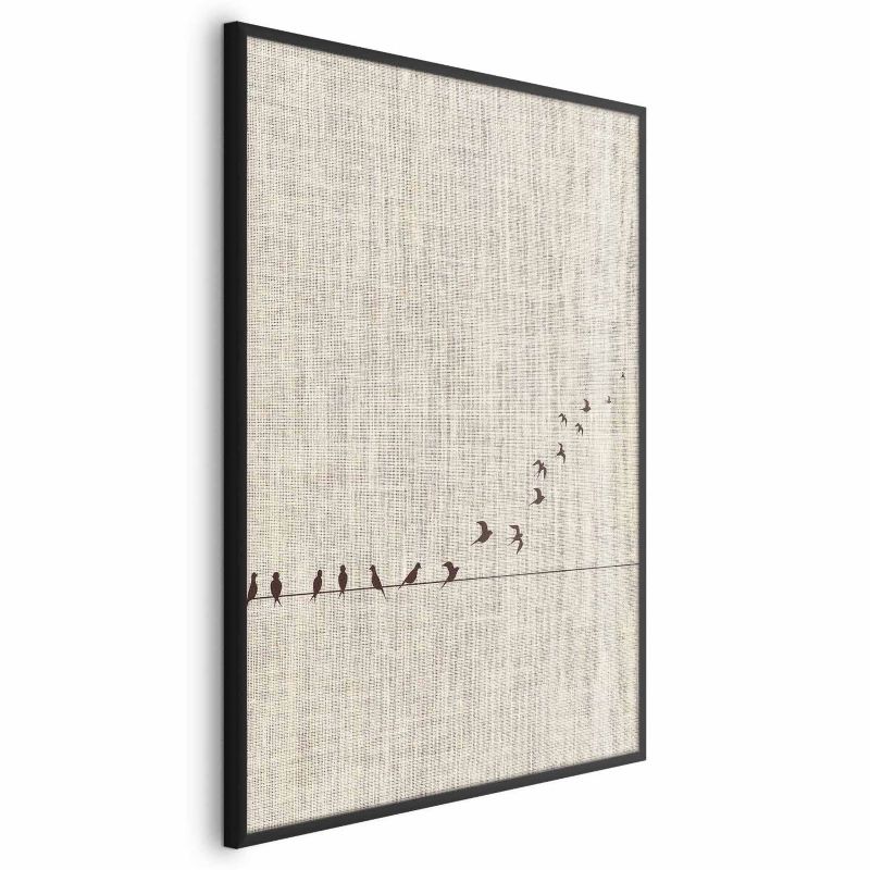 Plakat Artgeist Nauka latania 60x90 cm z ramą czarną 1 szt