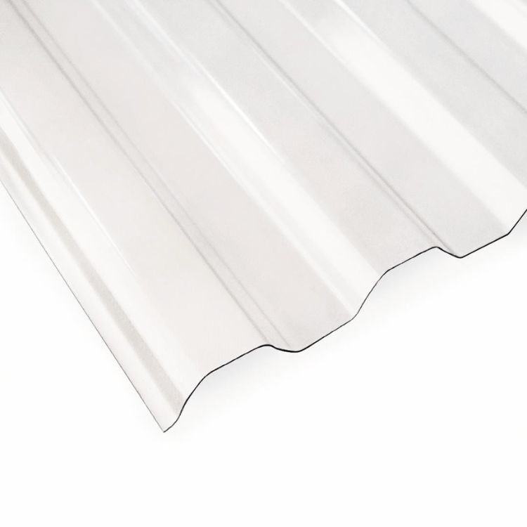 Płyta poliwęglan trapezowa Polyxo przeźroczysta 76/18 900x2500/0,5 mm odporna na gradobicie 1 szt.