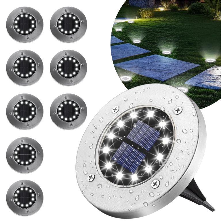 Lampka Solarna Najazdowa Ogrodowa Blixtar B-S-LAMP-PATH-S12-8X 12 LED IP44 8 szt.