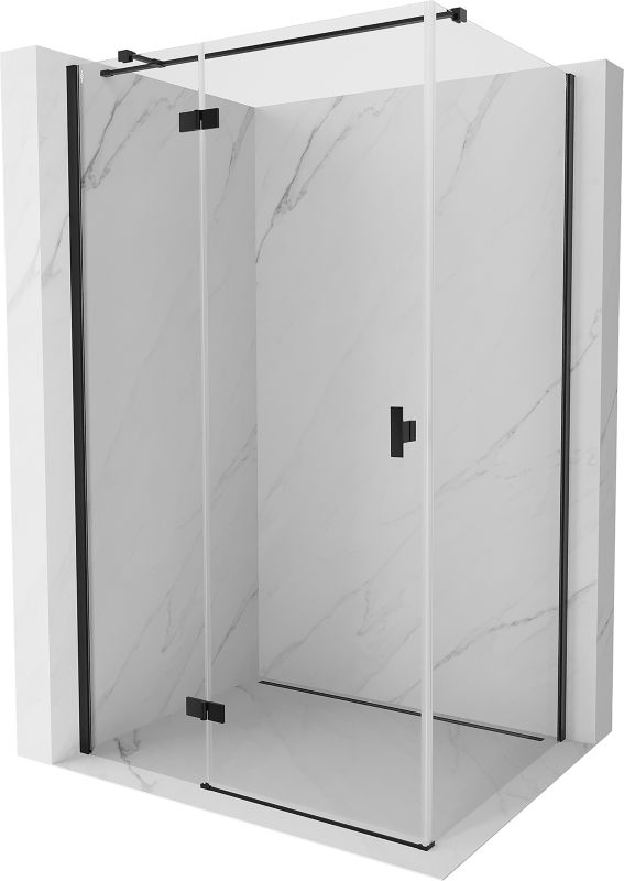 Kabina prysznicowa prostokątna Mexen Mist-H T czarna 115 x 90 cm 1 szt
