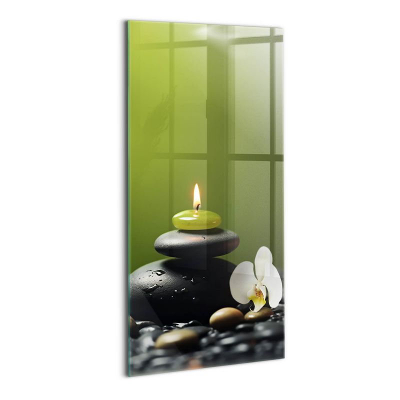 Szklany Obraz Ścienny Wallfluent 70x140 cm Zen relaks natura i kamienie 1 szt.